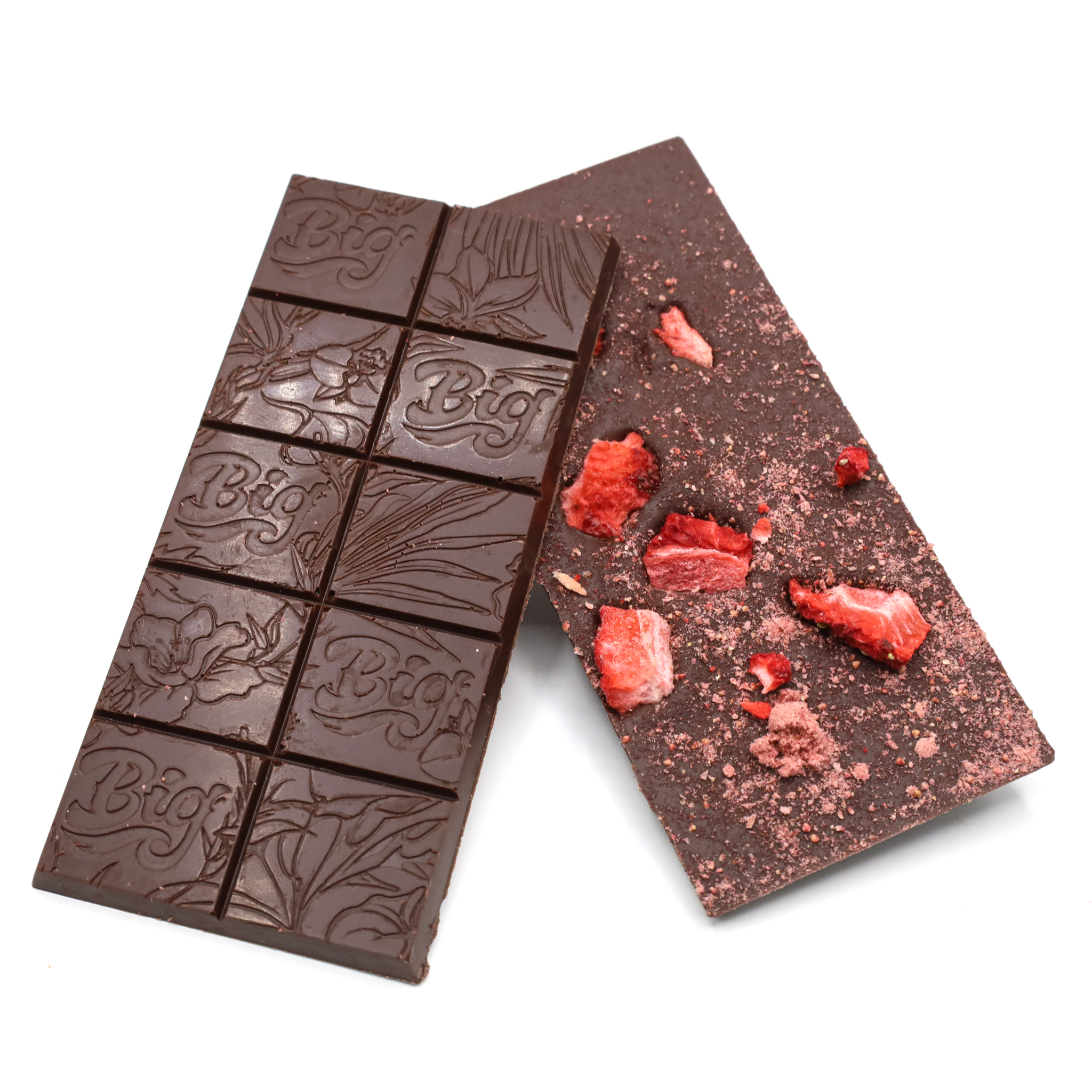 Photograph of product: Kokoleka - Dark Chocolate Strawberry [10pcs] - 1:1 CBD/TH-oui