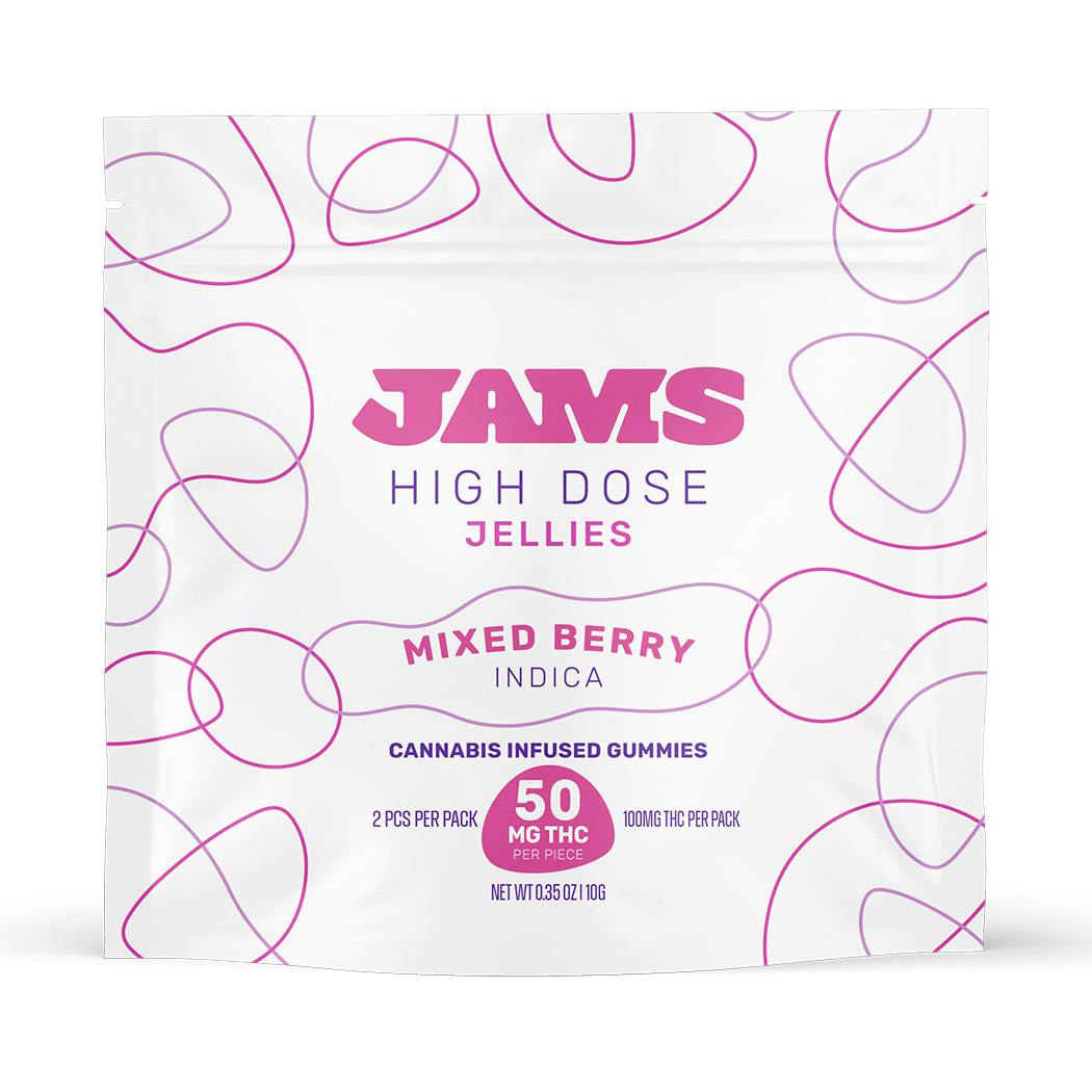 Photograph of product: Gummy Jams High Dose Mixed Berry [2pk] | 100mg