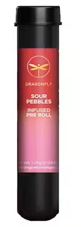 Photograph of product: Dragonfly: Sour Pebbles 1.25G Infused PreRoll