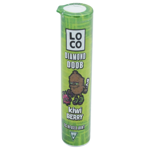 Photograph of product: LOCO Kiwi Berry Infused Pre-Roll 1g