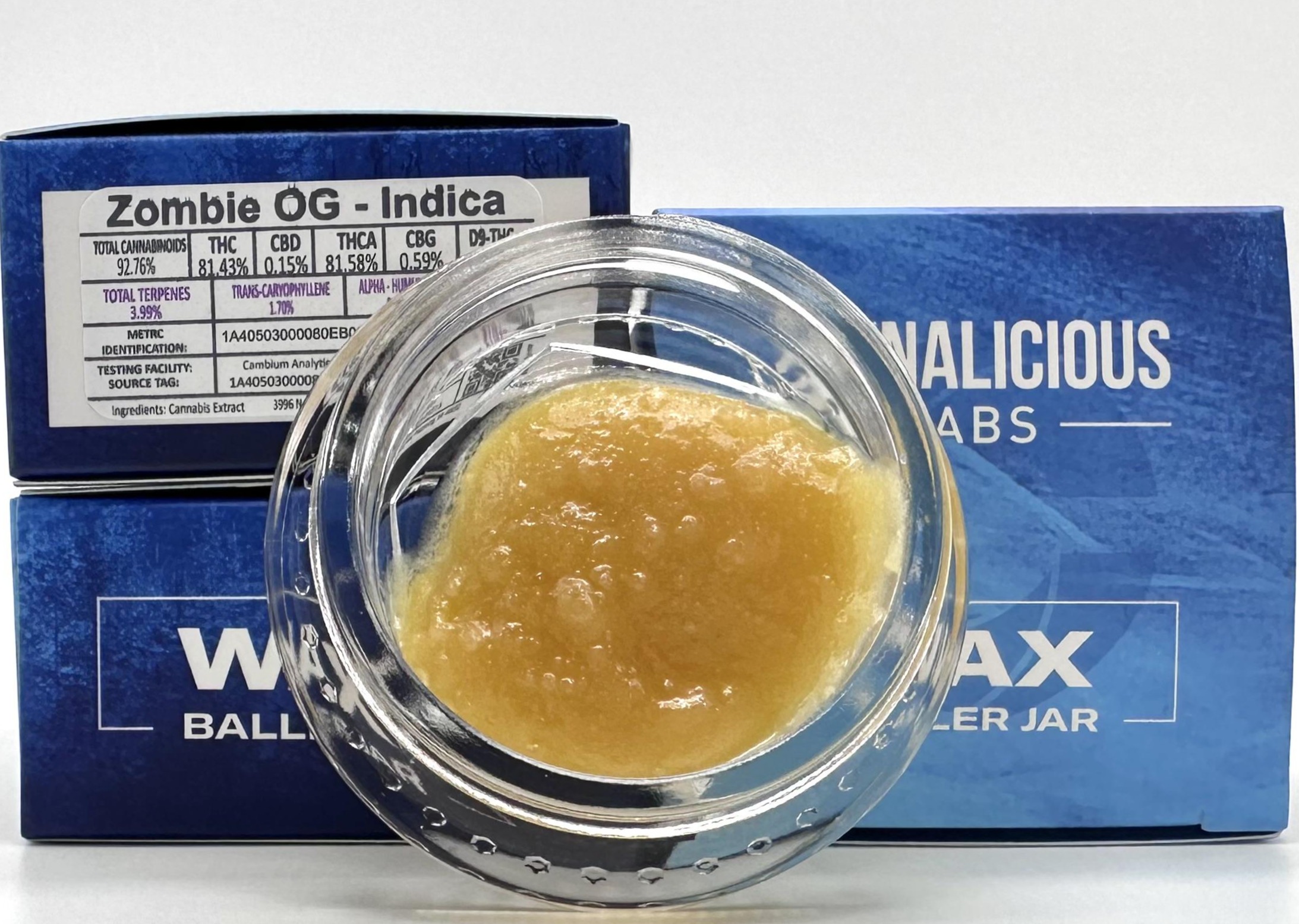 Photograph of product: Cannalicious Caribbean Breeze (Hybrid) Live Resin Baller