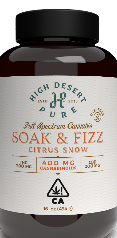 Photograph of product: High Desert - Citrus Snow Soak & Fizz - 400 mg 1:1