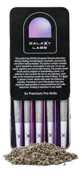 Photograph of product: Galaxy Labs - Pre-Roll 5 Pack - Sherb Cocktail 7