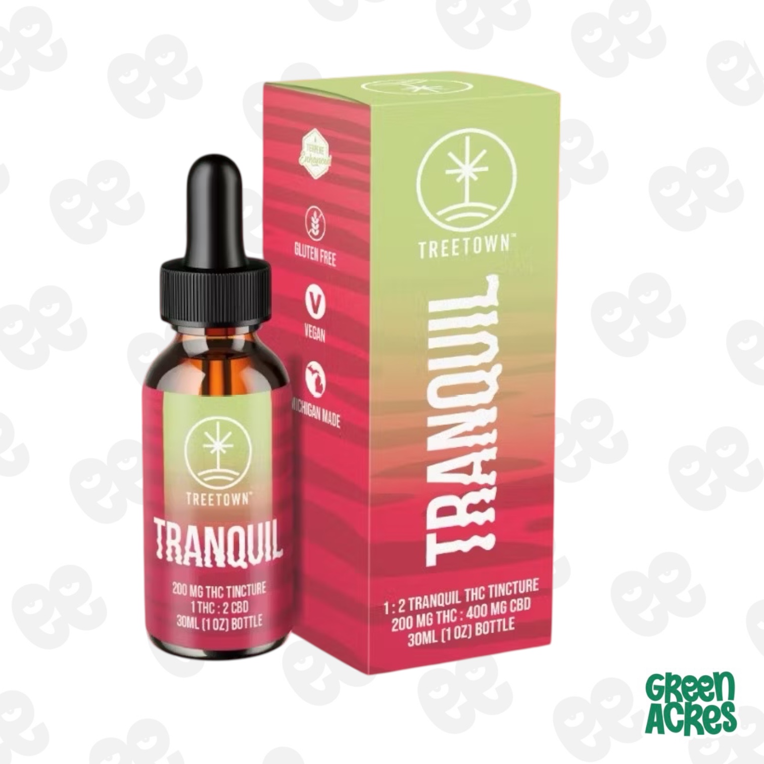 Photograph of product: Tree Town: Tranquil Tincture 200MG 400MG TH-oui:CBD