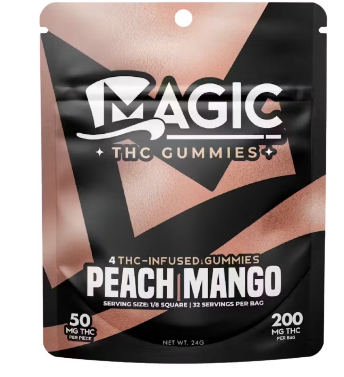 Photograph of product: 200mg Peach Mango - Magic Chews