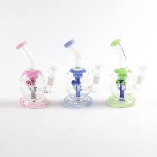 Photograph of product: 8.5" Bent Neck Bong/Rig With Mushroom style Perc