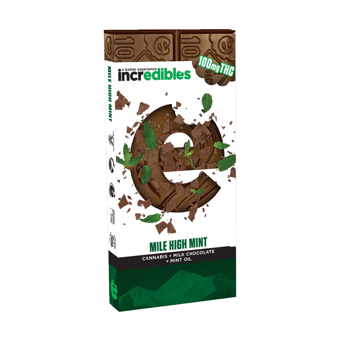 Photograph of product: Mile High Mint Bar - 100mg - Incredibles