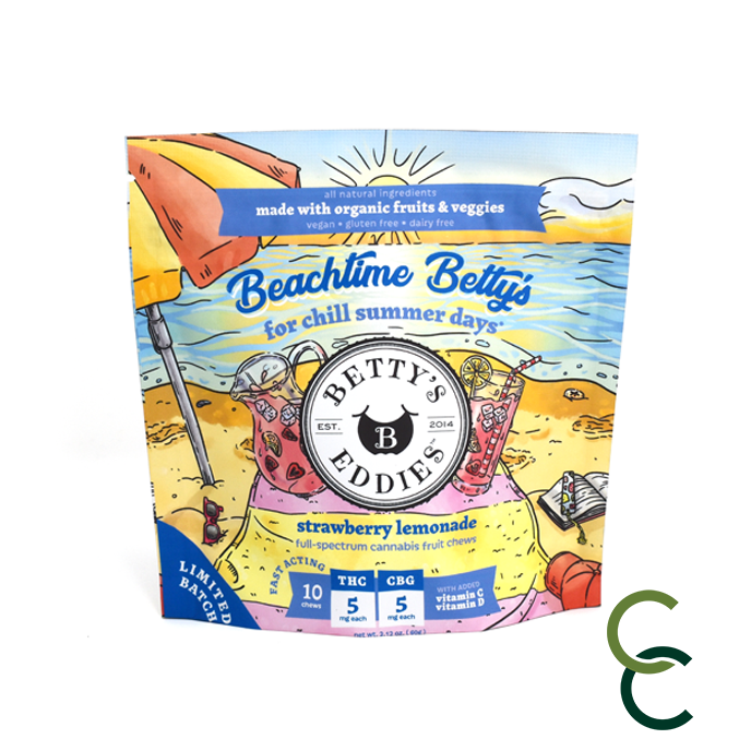 Photograph of product: Beachtime Betty's Strawberry Lemonade Taffy - 1:1 (TH-oui:CBG)
