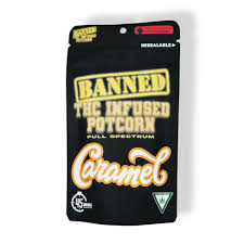 Photograph of product: Banned - Caramel 200mg Potcorn