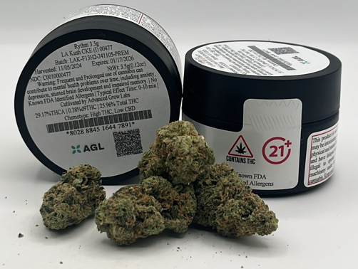 Photograph of product: LA Kush CKE T25.96 (1-00477) - 3.5g