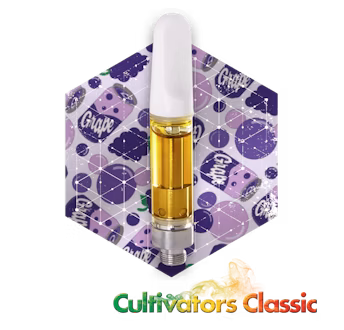 Photograph of product: Grape Pop (H) - 1g Vape Cart - Cultivator's Classic