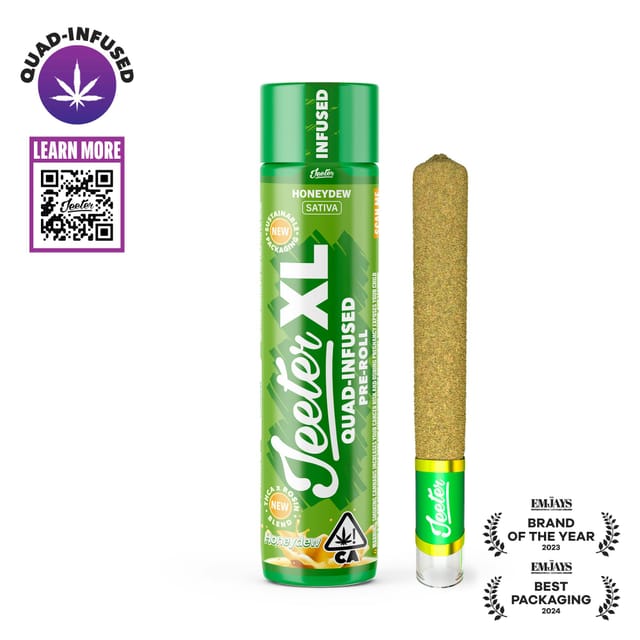 Photograph of product: 2G Honey Dew Quad Infused Preroll - 