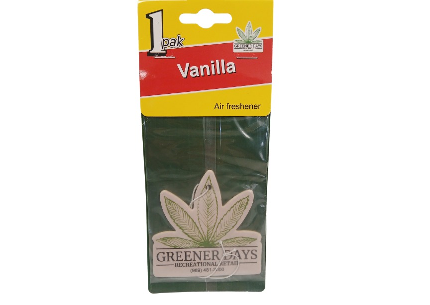 Photograph of product: Greener Days Air Freshner Vanilla
