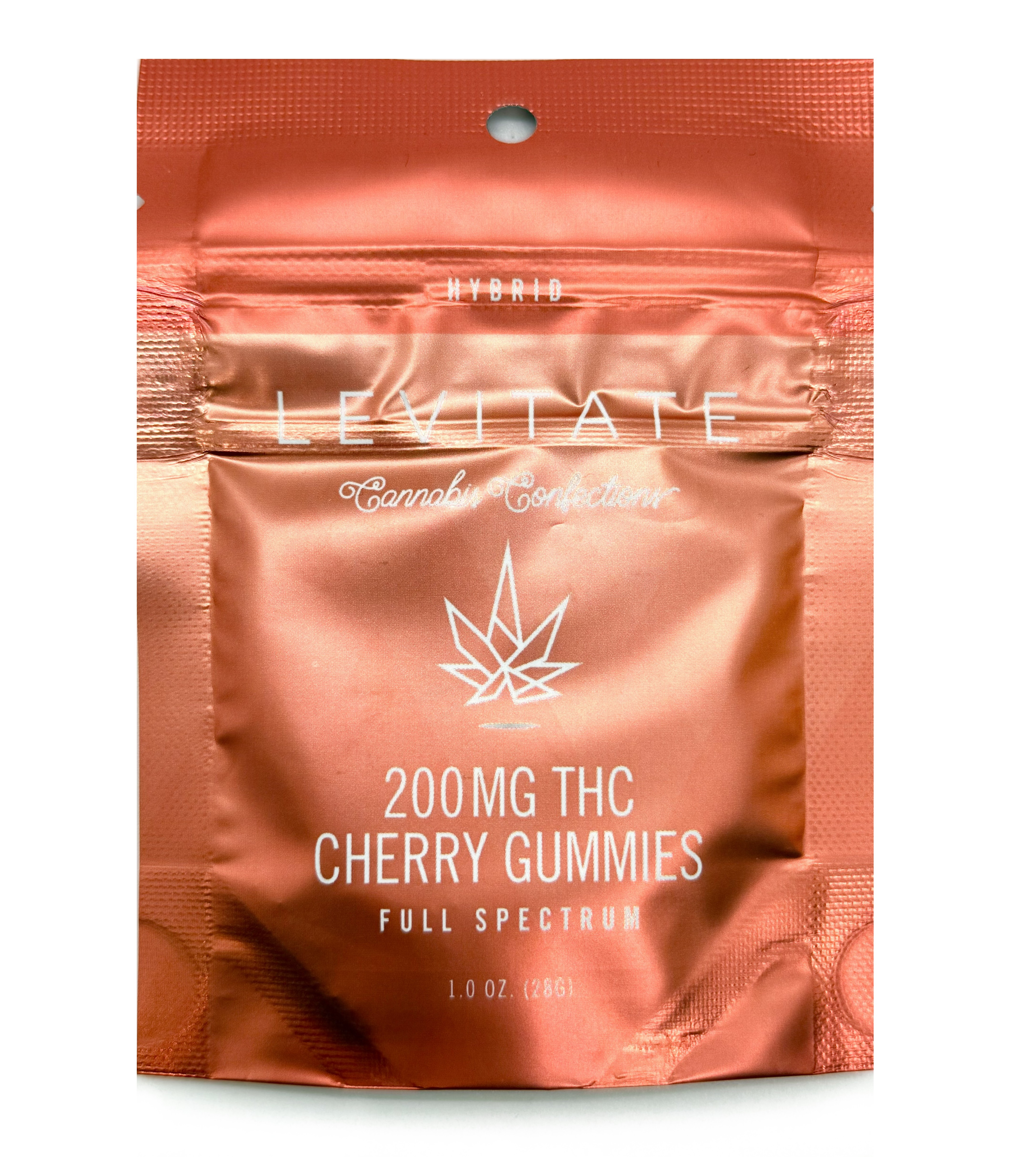 Photograph of product: Levitate Cherry Hybrid Gummies 200mg Rec