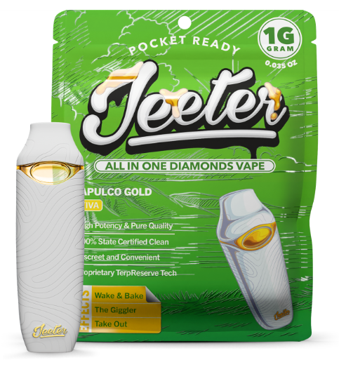 Photograph of product: Disposable Vape | Jeeter | Acapulco Gold | Liquid Diamond | 1g