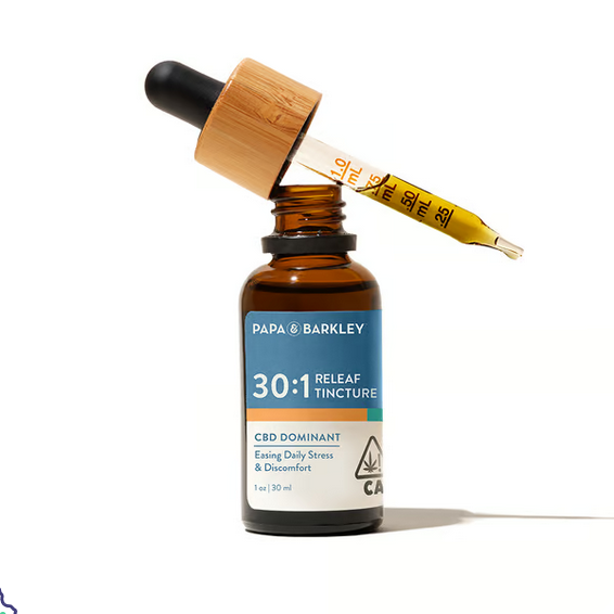 Photograph of product: [PAPA & BARKLEY] CBD TINCTURE - 30ML - 30:1 RELEAF