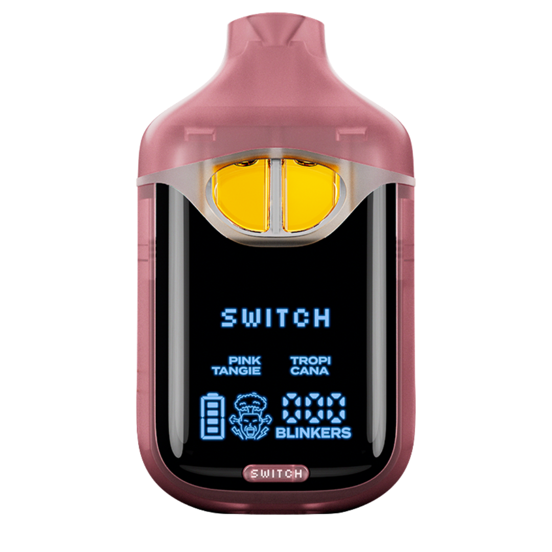 Photograph of product: Boutiq | Pink Tangie x Tropicana | Switch AIO Dual-Chamber Vape | 2g