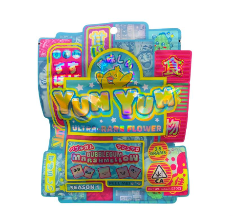 Photograph of product: Yum Yum Pre-Packaged Bubblegum Marshmellow - 3.5g