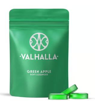 Photograph of product: VALHALLA - Green Apple Edibles Soft Lozenges 10pk/100mg [H]