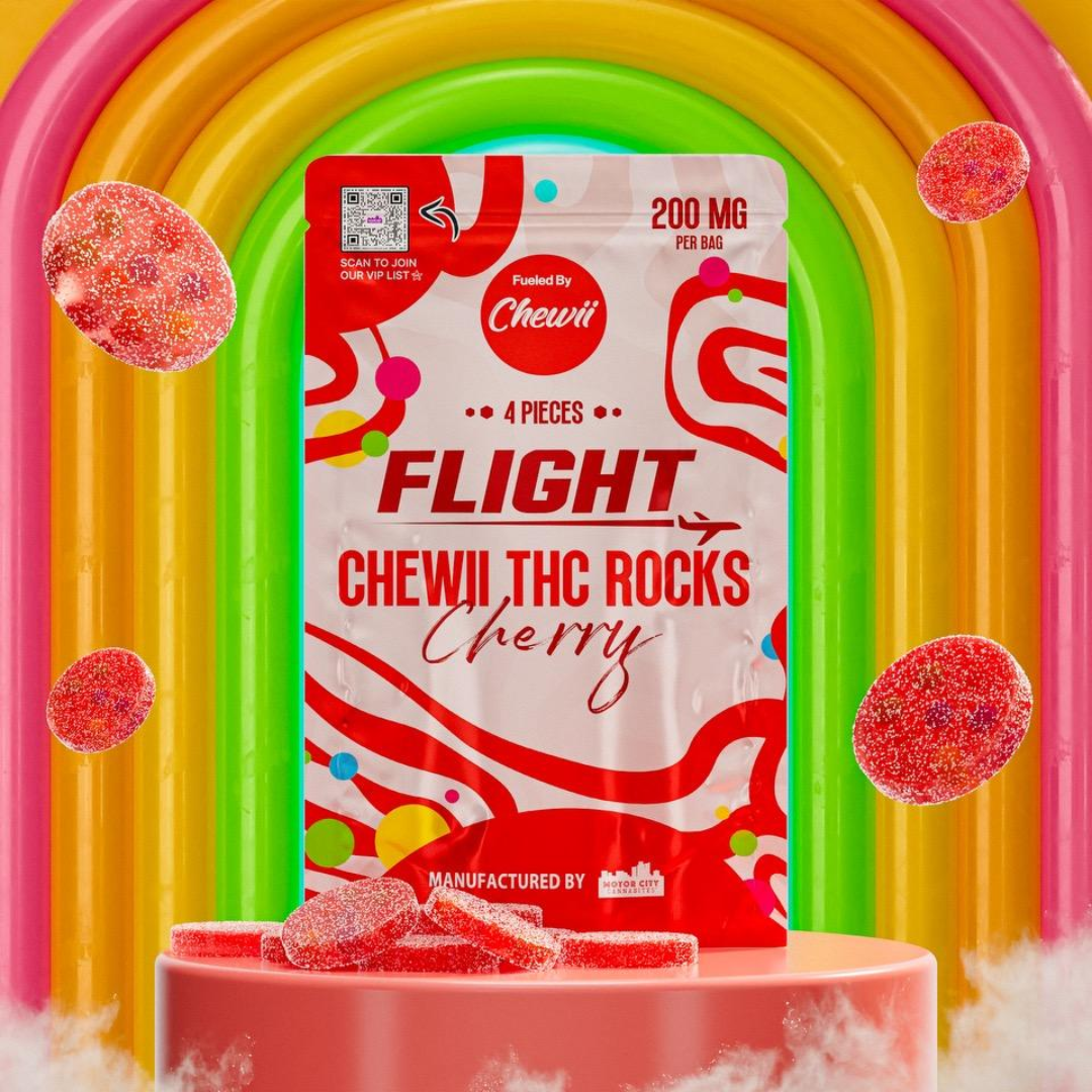 Photograph of product: Flight Rocks - Cherry 200mg Gummies
