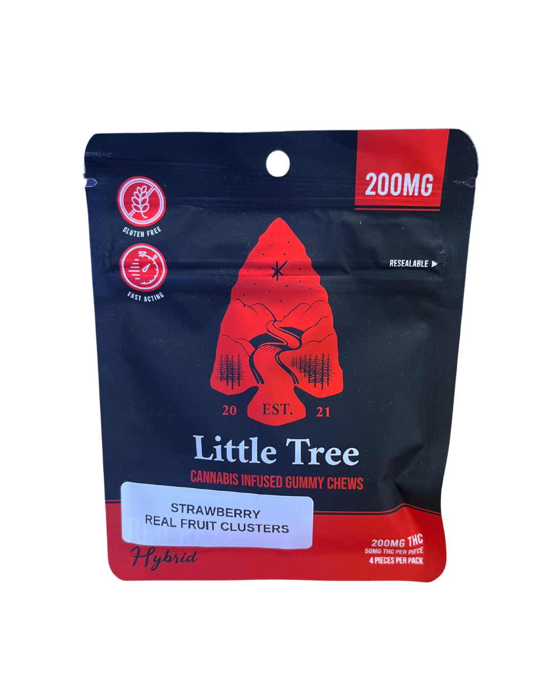 Photograph of product: Little Tree | Fruit Clusters | Strawberry | 200mg