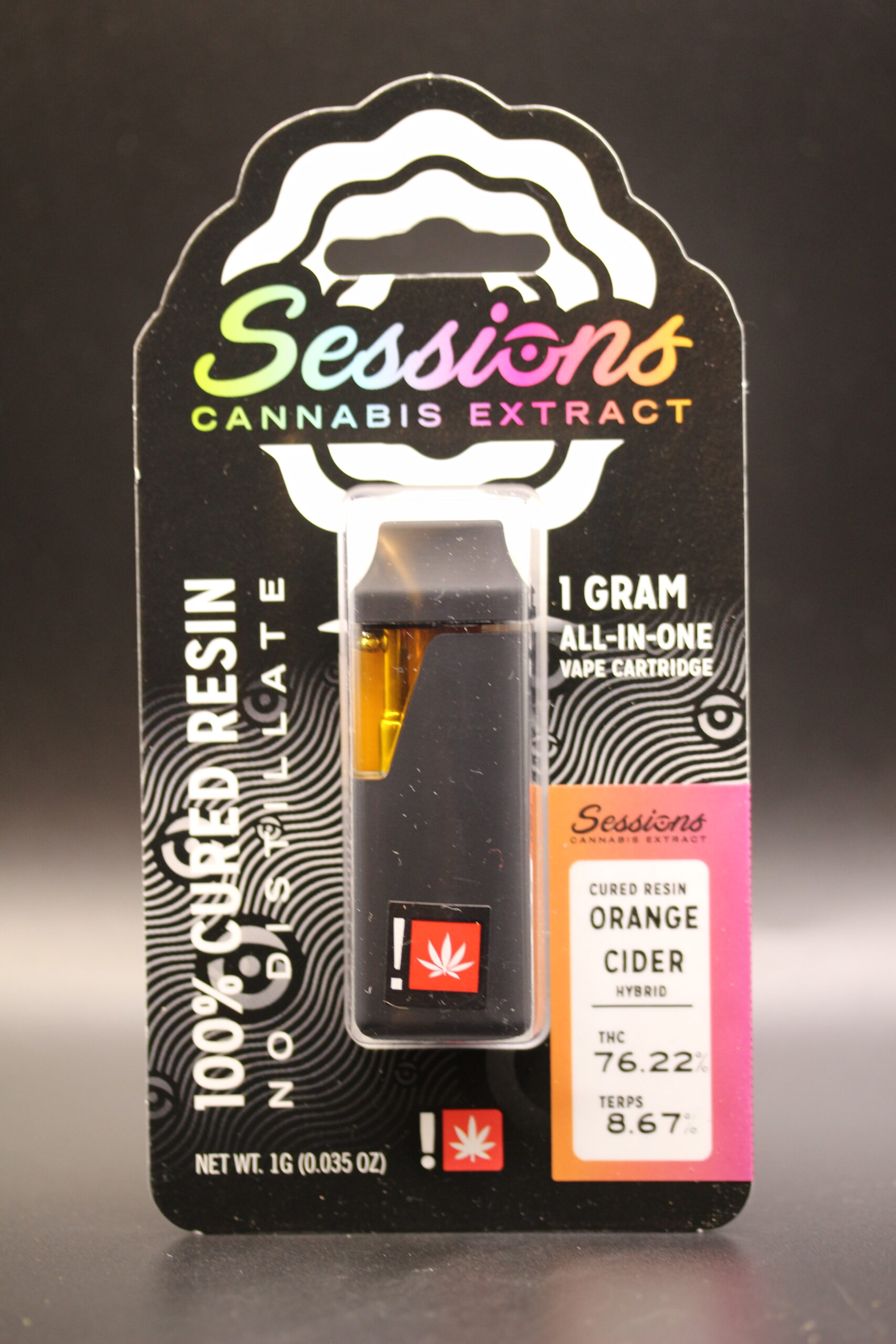 Photograph of product: Crimson Spell Cured Resin DISPOSABLE Cartridge (Sessions)
