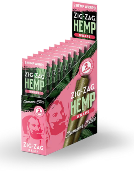 Photograph of product: Zig-Zag - Hemp Wraps | Summer Slice | 2pk