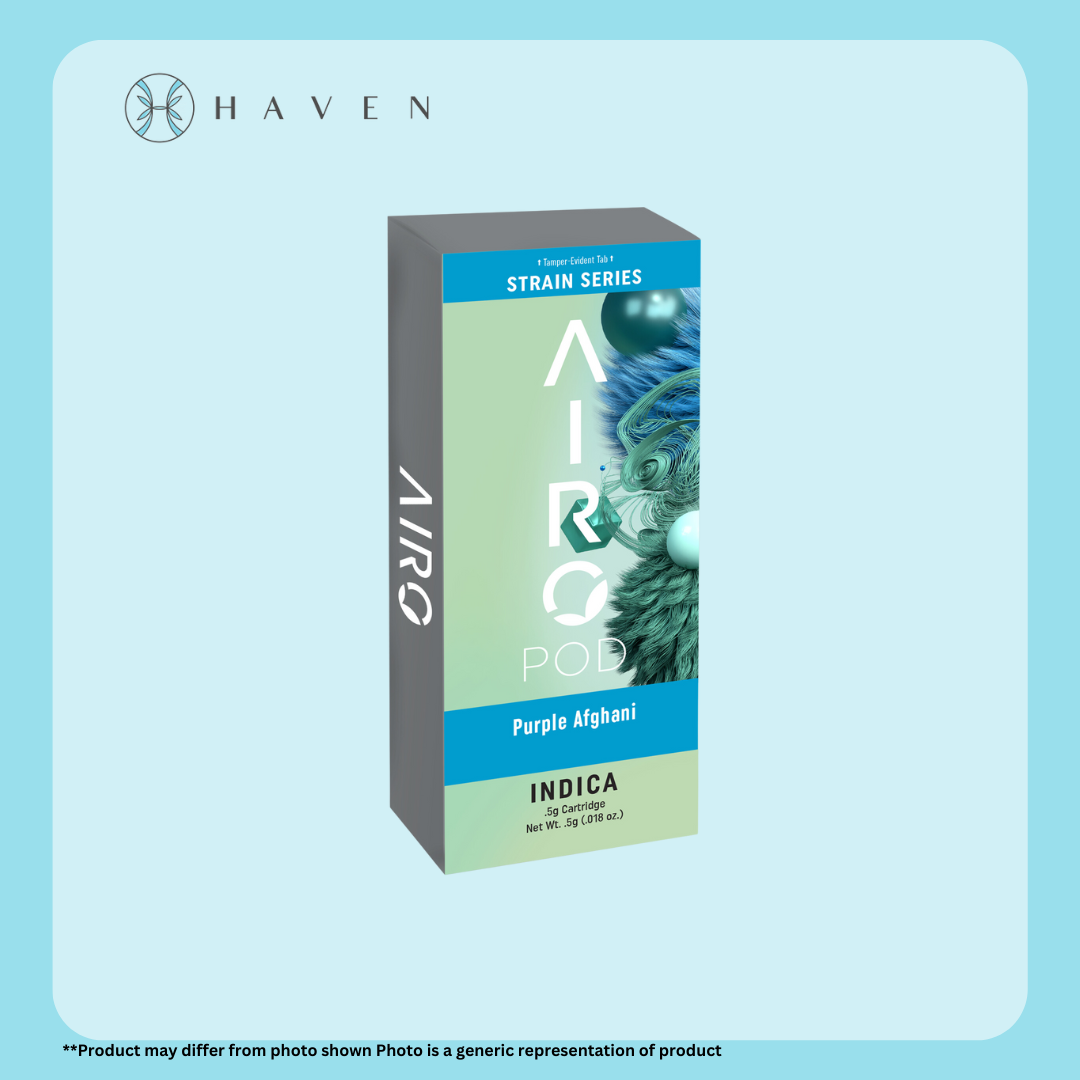 Photograph of product: 0.5g Purple Afghani (AiroPro POD) | Airo