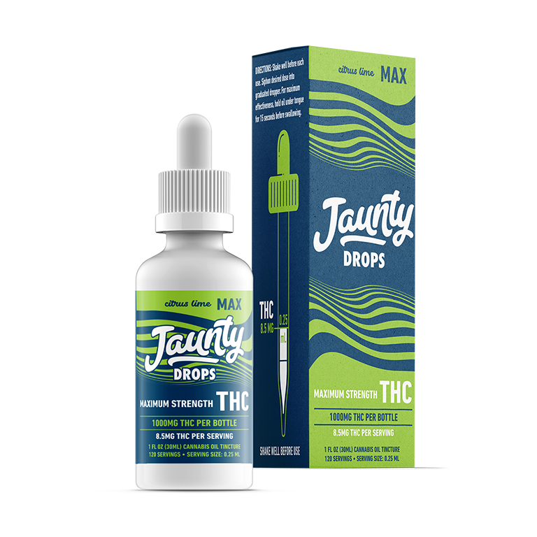 Photograph of product: Jaunty - Max Drops - 1000mg