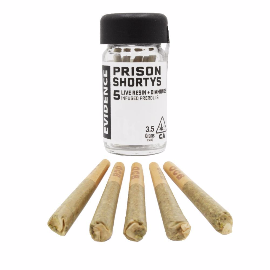 Photograph of product: Evidence Prison Shortys Infused Preroll 5 Pk Watermelon Zkittles 3.5g
