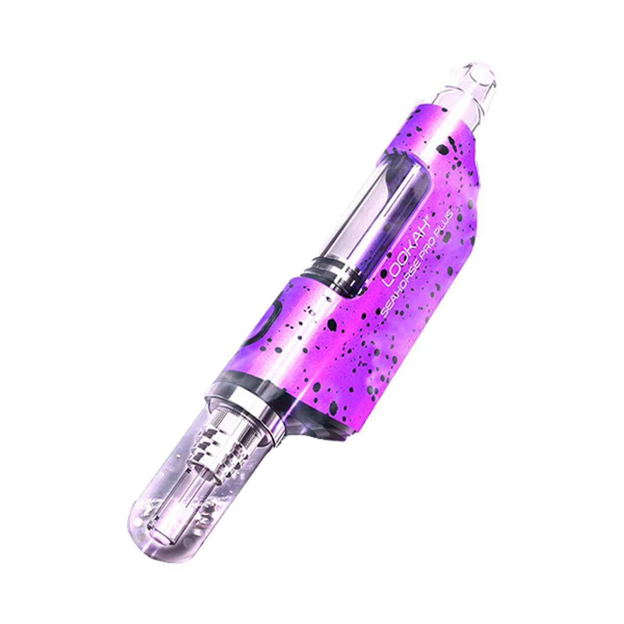 Photograph of product: LOOKAH SEAHORSE PRO SPLATTER EDITION 650MH 2 IN 1 ELECTRIC NECTAR COLLECTOR & BATTERY PURPLE