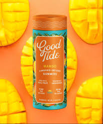 Photograph of product: Good Tide | Mango | Oui'd | Gummies 10pk | 100mg