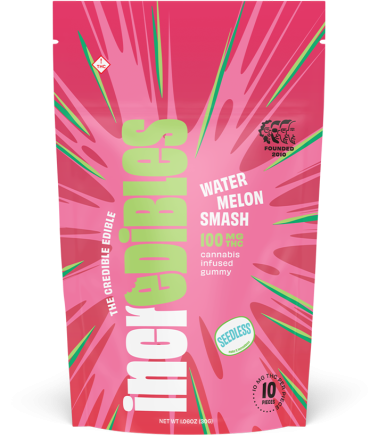 Photograph of product: Watermelon Smash - Gummies - 100mg