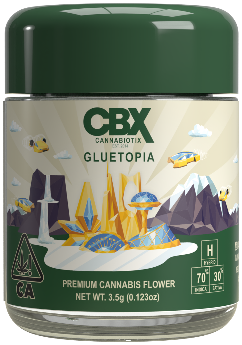 Photograph of product: Cannabiotix - Gluetopia (Hybrid) Flower - 3.5g
