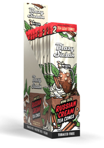 Photograph of product: Blazy Susan Tea Leaf Cones - Russian Cream - 2pk