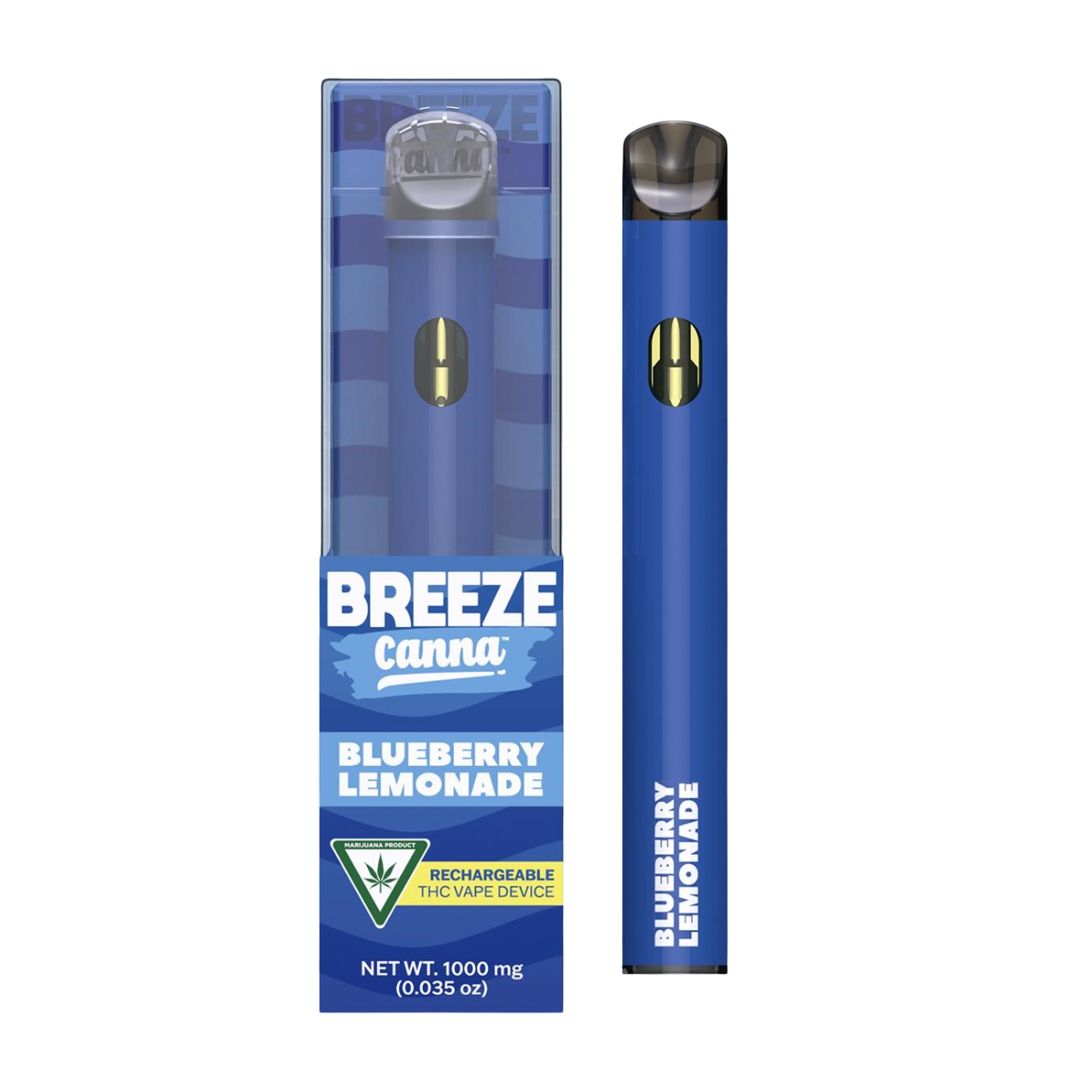 Photograph of product: Breeze Bursting Blueberry Lemonade All-In-One Vape | 1g