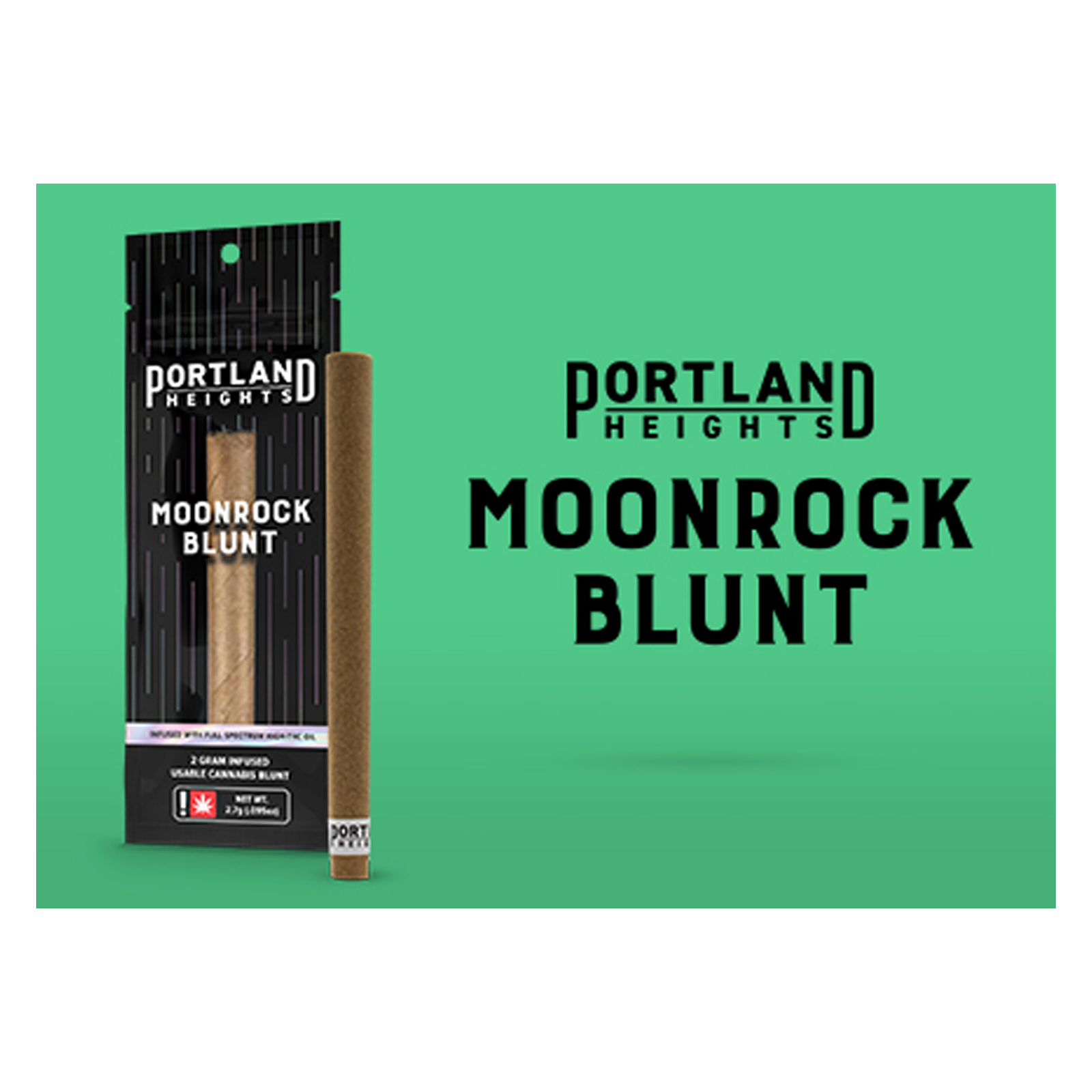 Photograph of product: Black Runtz Moon Rock Blunt (Portland Heights)