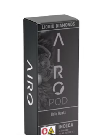 Photograph of product: Airo Bolo Runtz Liquid Diamonds Cartridge