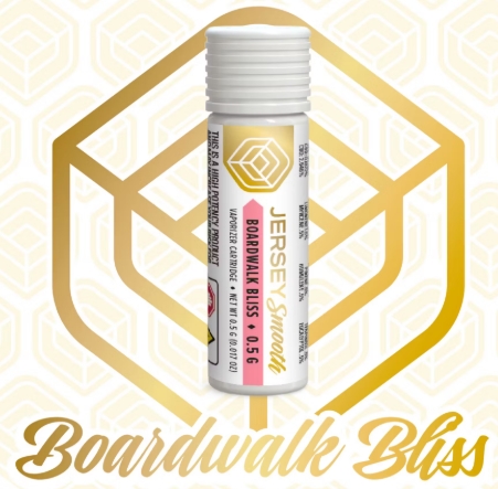 Photograph of product: Jersey Smooth - Boardwalk Bliss 1g Vape Cart