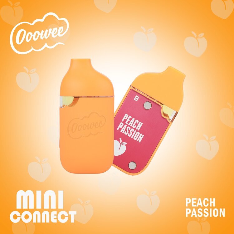 Photograph of product: Ooowee Mini B: Peach Passion - Disposable Cartridge