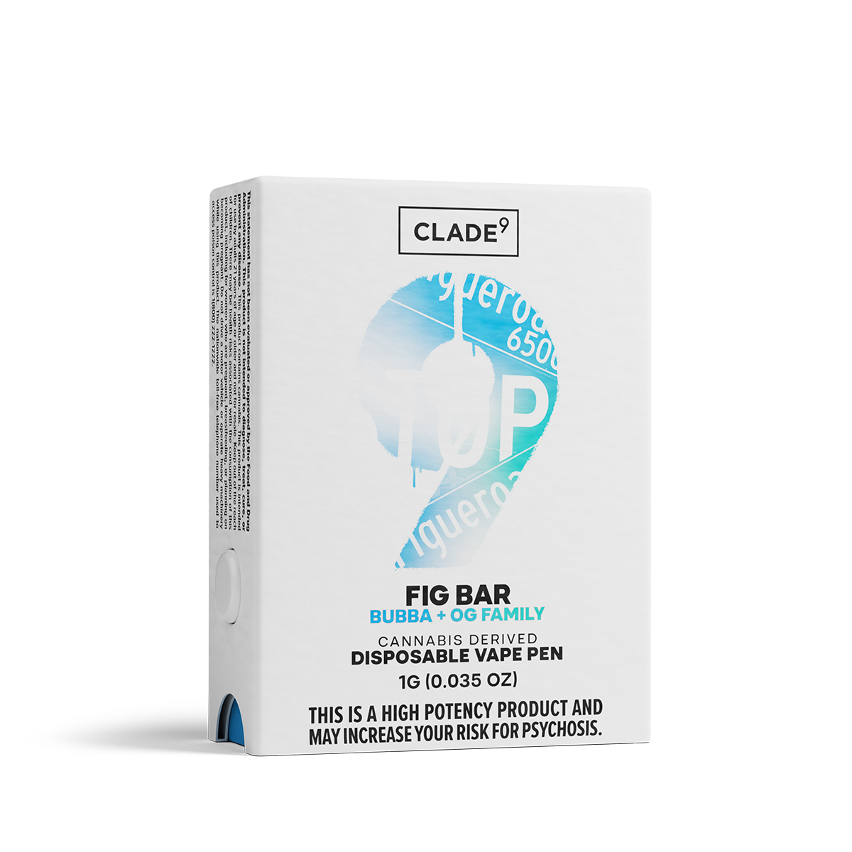 Photograph of product: Clade9 Vape Disposable 1g- Fig Bar