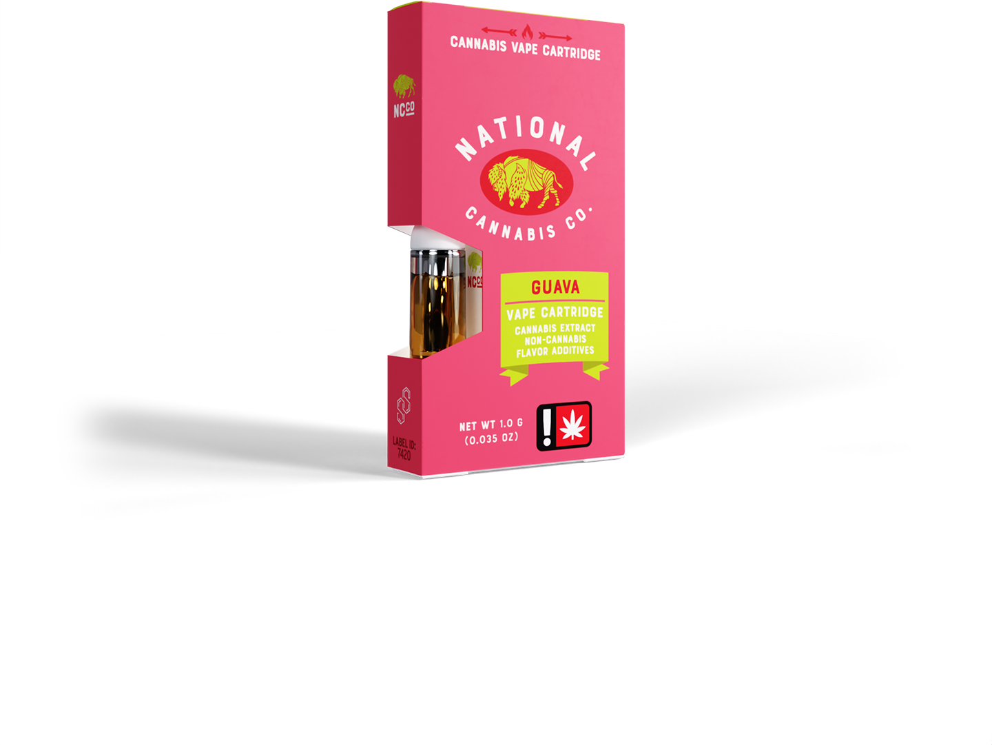 Photograph of product: National Oui'd Co Fruit Terpene Distillate Cartridge | Oui'd | Guava