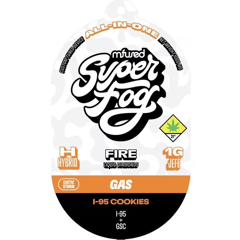Photograph of product: I-95 Cookies Fire Melted Diamonds Disposable Vape