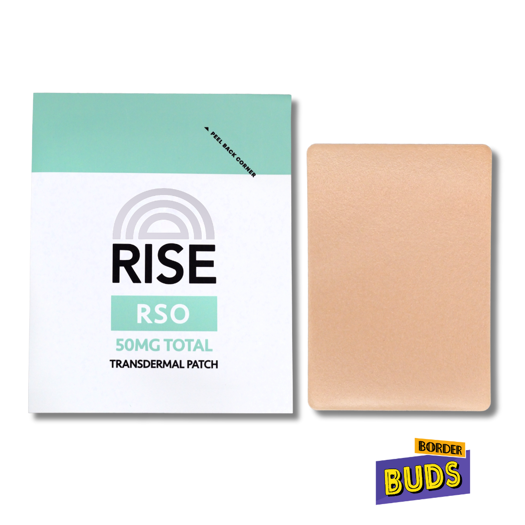 Photograph of product: RSO | Rise | 50mg | Transdermal Patch