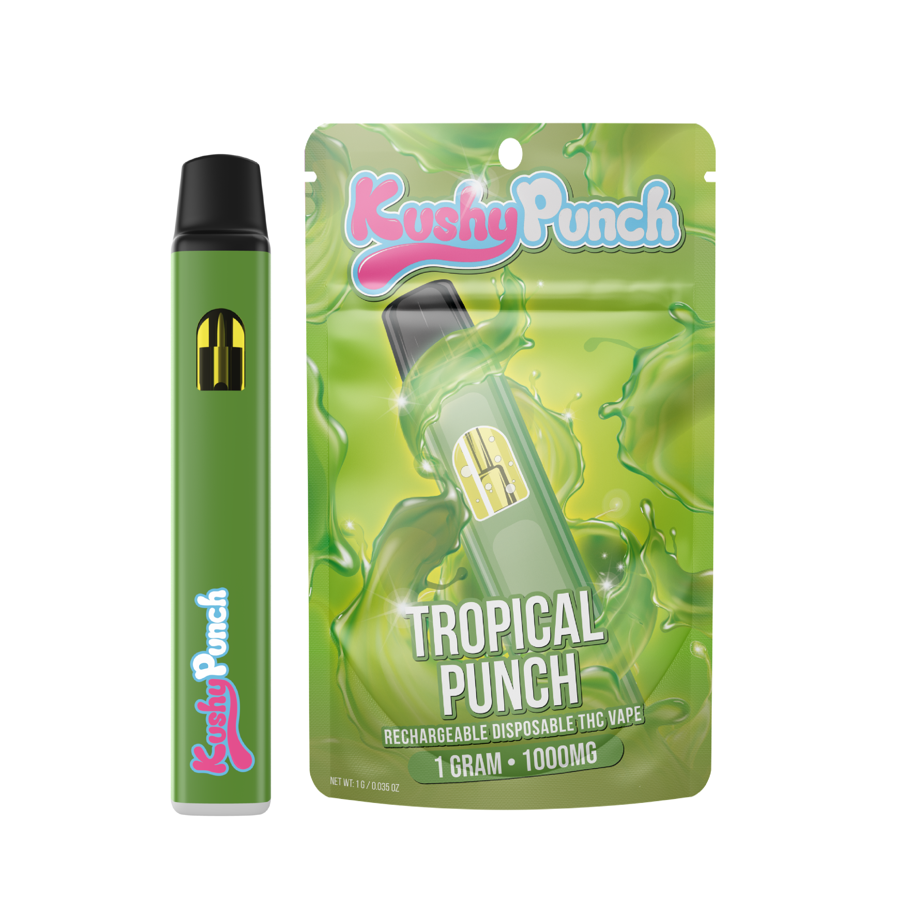 Photograph of product: Disposable Pen [RECHARGEABLE] | Kushy Punch | Tropical Punch