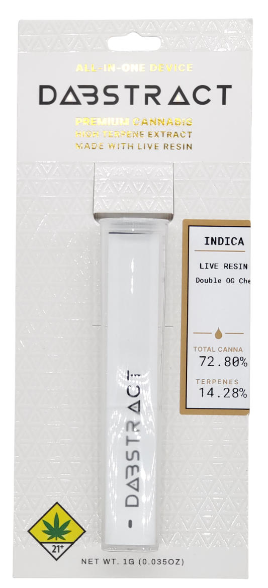 Photograph of product: Dabstract VAPE Double OG Chem Disp 1g