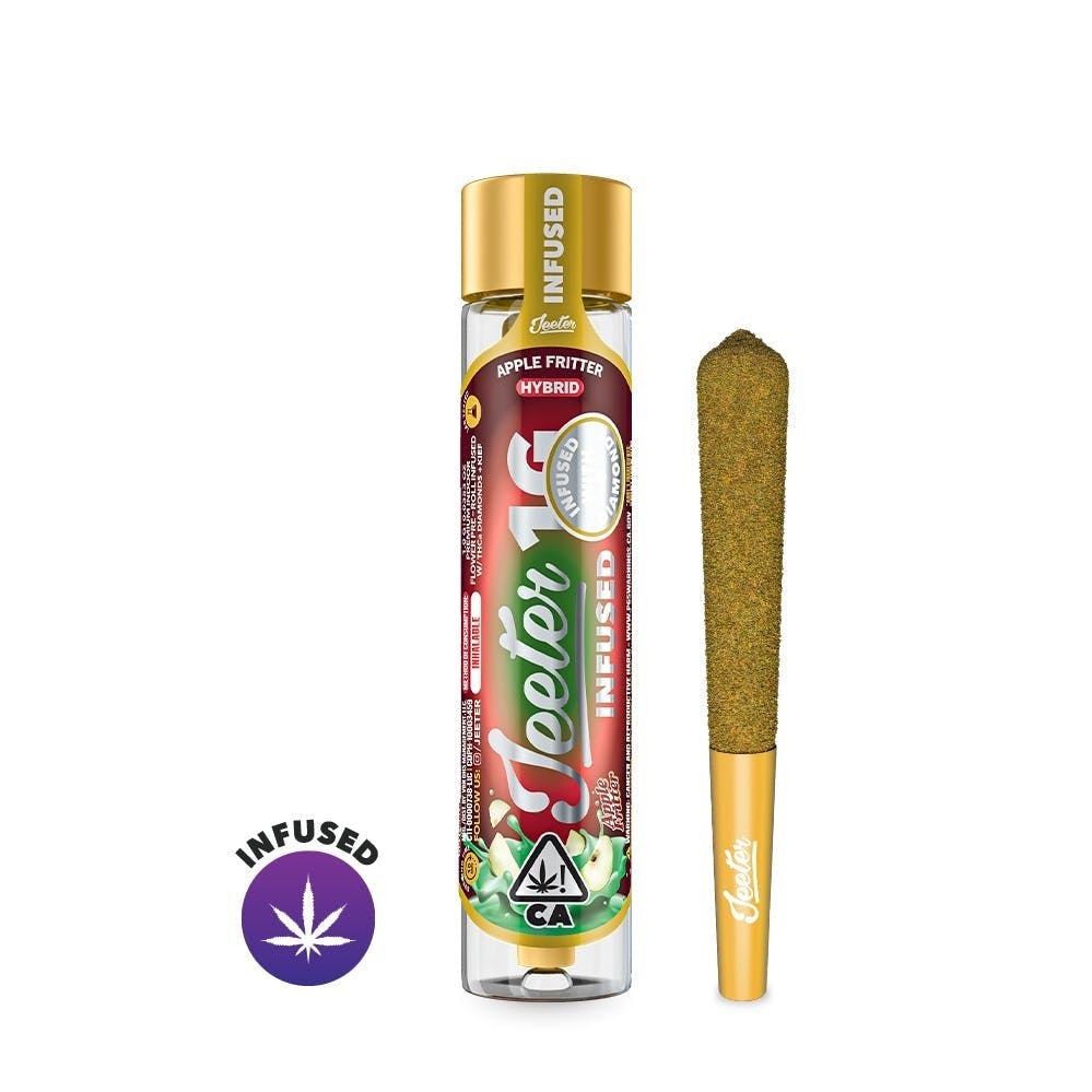 Photograph of product: Jeeter | 1g Infused Pre-Roll | Apple Fritter (Hybrid)