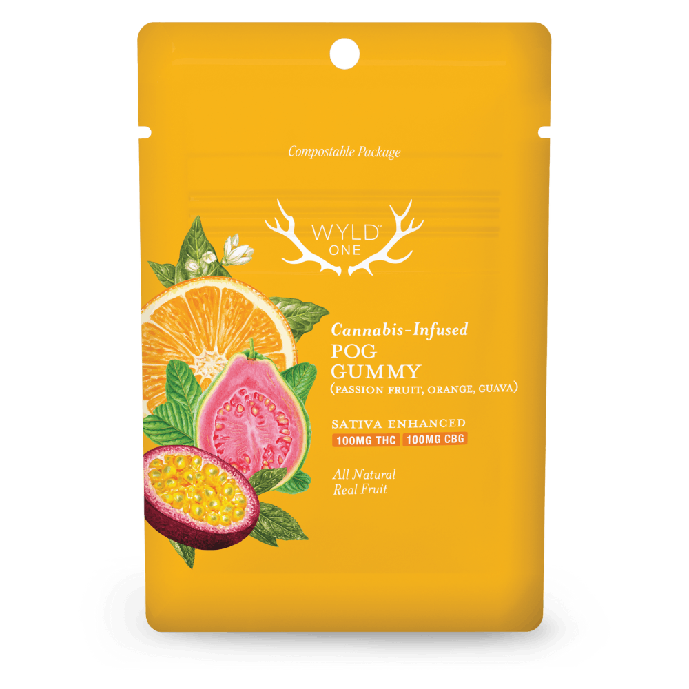 Photograph of product: 1:1 CBG:THC PASSION ORANGE GUAVA Single Piece | 100mg