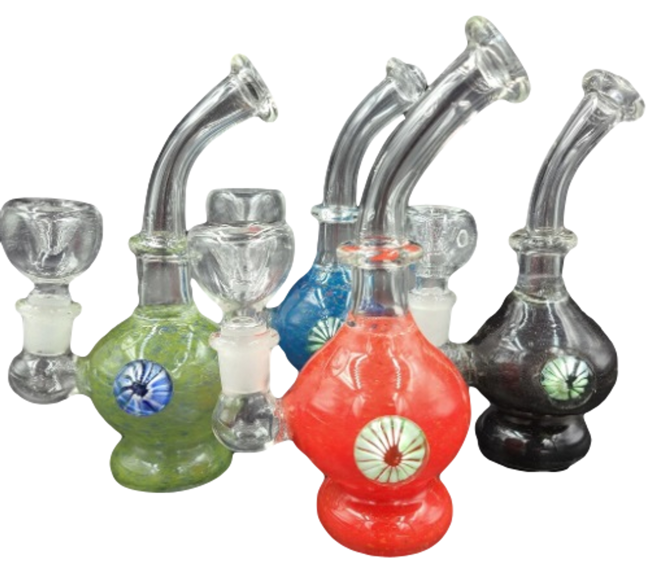 Photograph of product: Luvbuds | Bong | 6" Marble | Assorted Colors