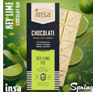 Photograph of product: Key Lime Pie | Chocolate Bar | 100mg | 20pk | INSA